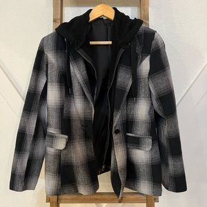 Vintage Havana Hooded Blazer